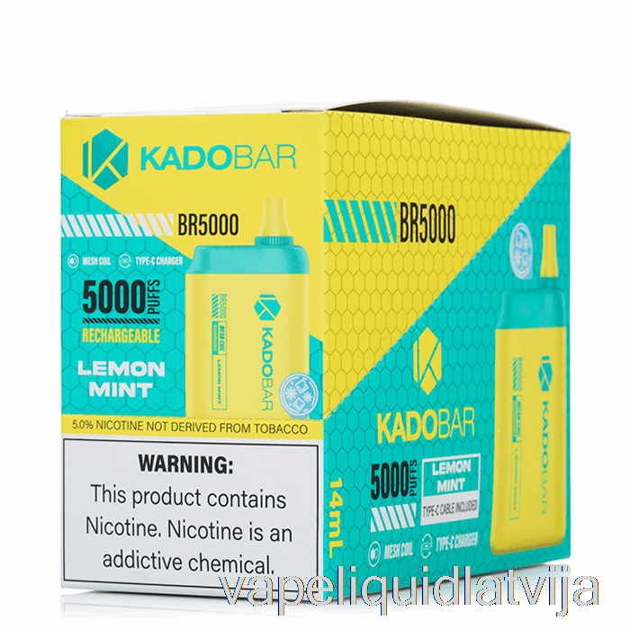 [5-pack] Kado Bar Br5000 Vienreizējās Lietošanas Vape šķidrums